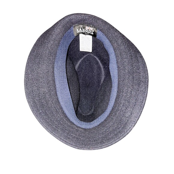 Kangol Wool Player Fedora Hat Cap True Black 6447BC Med Old Money Classic Man - Picture 3 of 6